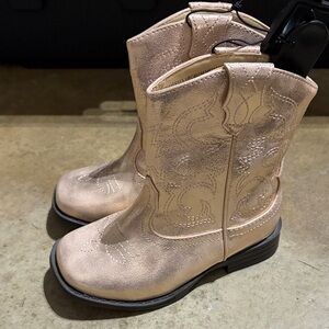Wonder Nation Gold Kids Boots rose gold color